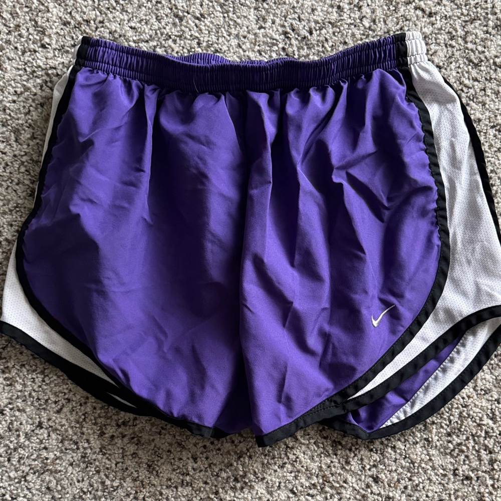 Nike Women's Athletic Shorts in Purple and Black